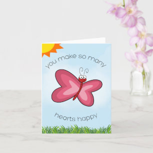 Butterfly Heart Kaart