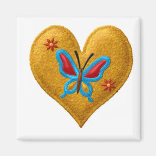 BUTTERFLY HEART Locker Magnets, koelkast Magneet