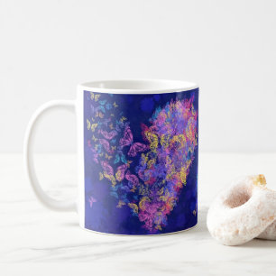 Butterfly Heart - Love - Koffiemok