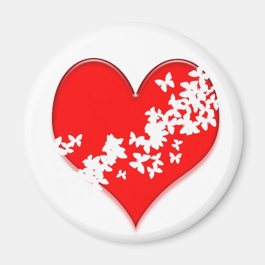 Butterfly Heart Magneet (Voorkant)