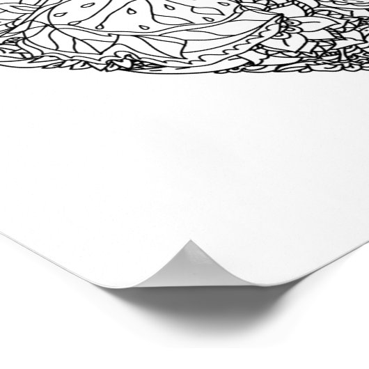 Butterfly Heart Pattern 2 Poster (Hoek)