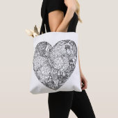 Butterfly Heart Pattern 2 Tote Bag (Dichtbij)