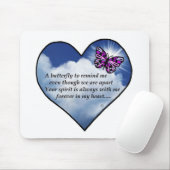 Butterfly Heart Poem Muismat (Met muis)