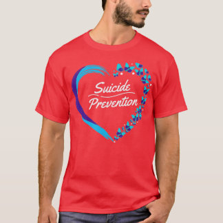 Butterfly Heart Suicide Awareness Mental Health T-shirt