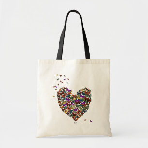 Butterfly Heart Tote Bag