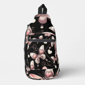 Butterfly Hearts Design Sling Bag (Voorkant)