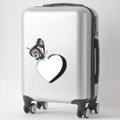 Butterfly Hearts Sticker (Koffer)