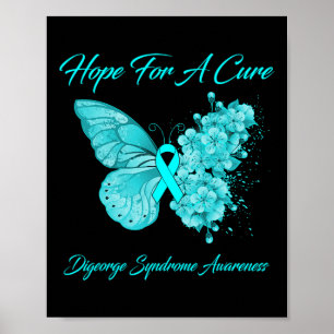 Butterfly Hoop voor een Cure Digeorge Syndrome Awa Poster