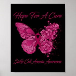Butterfly hoopt op een zuiver griezelige anemie poster