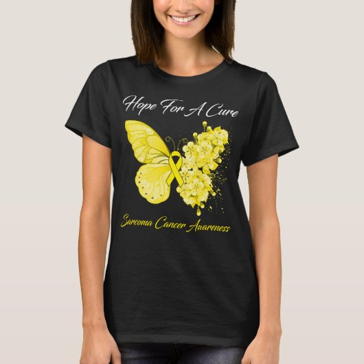 Butterfly hoopt op een zuiver kankerbewustzijn t-shirt (Voorkant)