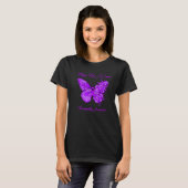 Butterfly hoopt op een zuiver neuropathiebewustzij t-shirt (Voorkant volledig)