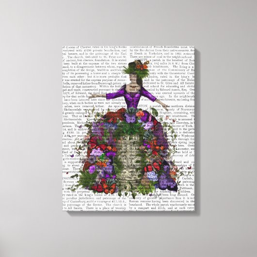 Butterfly House Queen Canvas Afdruk (Voorkant)