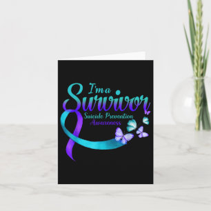 Butterfly i a Survivor Suicide Prevention Awarene Kaart
