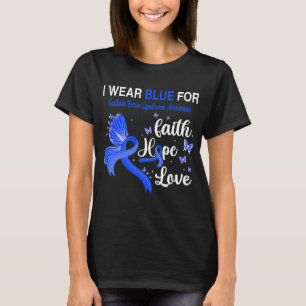 Butterfly I Draag blauw voor GUILLAIN BARRE-SYNDRO T-shirt