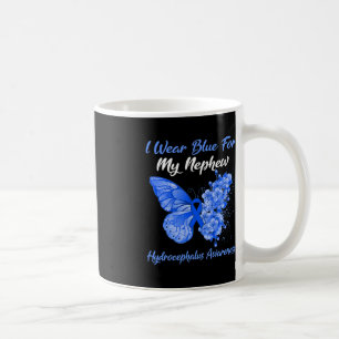 Butterfly I Draag blauw voor mijn Nephew hydroceph Koffiemok