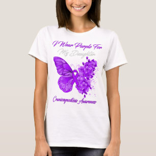 Butterfly I Draag Paars voor craniosynostose T-shirt