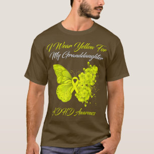 Butterfly ik Draag geel voor mijn kleindochter ADH T-shirt