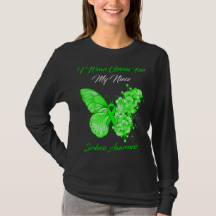 Butterfly ik Draag groen voor mijn nichtje coliosi T-shirt