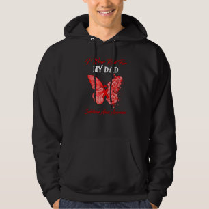 Butterfly Ik Draag rood voor mijn vader Substance Hoodie