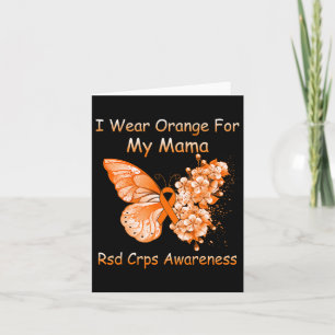 Butterfly Ik Draag Sinaasappel voor mijn Mama RSD  Kaart
