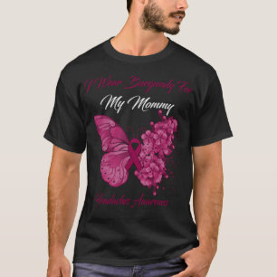 Butterfly ik heb Burgundy Draag voor mijn mammie h T-shirt