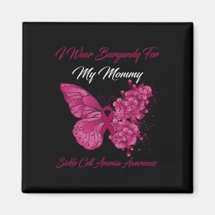 Butterfly ik heb Burgundy Draag voor mijn mammie s Magneet
