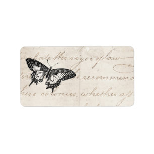 Butterfly Illustration 1800's Butterflies Etiket