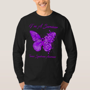 Butterfly I'm a Survivor Turner Syndroeness T-shirt