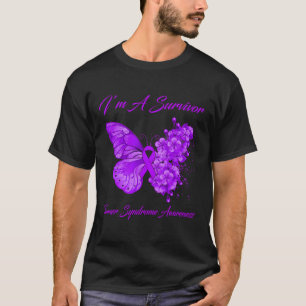 Butterfly I'm a Survivor Turner Syndroeness T-shirt