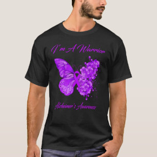 Butterfly I'm a Warrior Alzheimer's Awareness T-shirt
