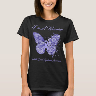 Butterfly I'm a Warrior Irritable Bowel Syndrome T-shirt