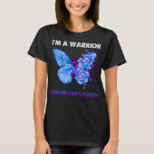 Butterfly I'm Warrior Rheumatoid Artritis AWare T-shirt (Voorkant)
