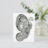 Butterfly in Black & White, 2009 Briefkaart (Staand voorkant)