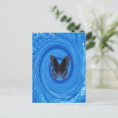 Butterfly in whirlpool, briefkaart (Staand voorkant)