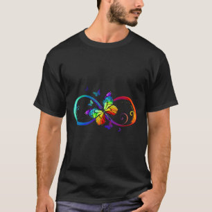 Butterfly Infinity Symbool Art Autisme Awareness N T-shirt