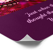 Butterfly Inspirerend Aanmoediging Citaat Poster (Hoek)