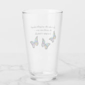 Butterfly Inspirerend Quote Glas (Achterkant)