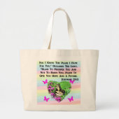 BUTTERFLY JEREMIAH 29:11 GROTE TOTE BAG (Voorkant)