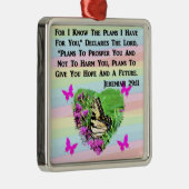  BUTTERFLY JEREMIAH 29:11 METALEN ORNAMENT (Rechts)