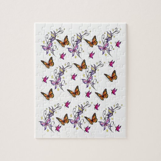 Butterfly Jigzaag Puzzle Legpuzzel (Verticaal)