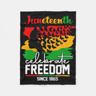 Butterfly Juneteenth Shirt African Pride Afro Blac Fleece Deken