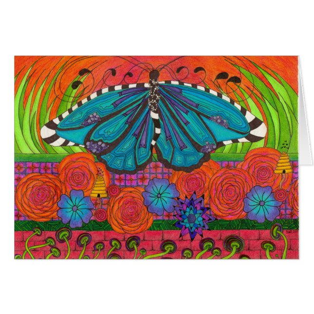 Butterfly-kaart (Voorkant Horizontaal)