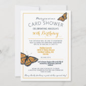 Butterfly Kaart Shower Birthday Fotouitnodiging (Voorkant)