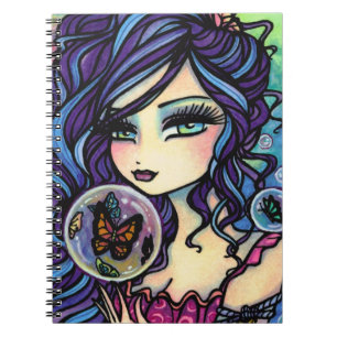 Butterfly Keeper Mermaid Notebook van Hannah Lynn Notitieboek