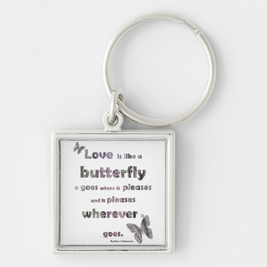 Butterfly Keyring Sleutelhanger (Voorkant)
