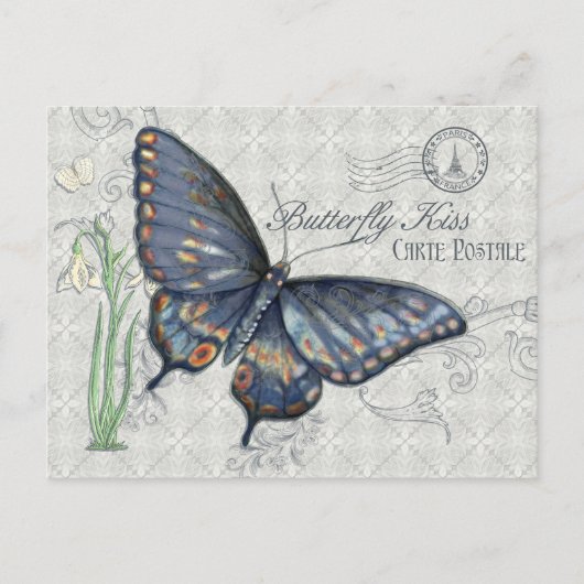 Butterfly Kiss, Carte Postale Briefkaart (Voorkant)