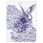 "Butterfly Kiss" Peony Klembord (Achterkant)
