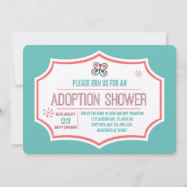 Butterfly Kisses & Adoption Wishes Adoption Shower Kaart