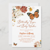 Butterfly Kisses Baby Shower Invitation (Devant)