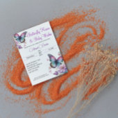 Butterfly Kisses & Baby Wensen Uitnodiging